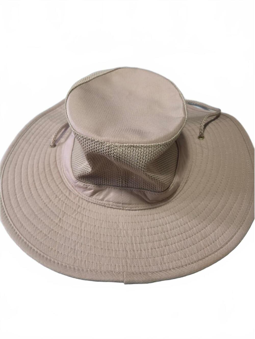 Disney Parks Mickey Mouse Safari Sun Hat Adult 57-61cm Tan Wide Brim Mesh